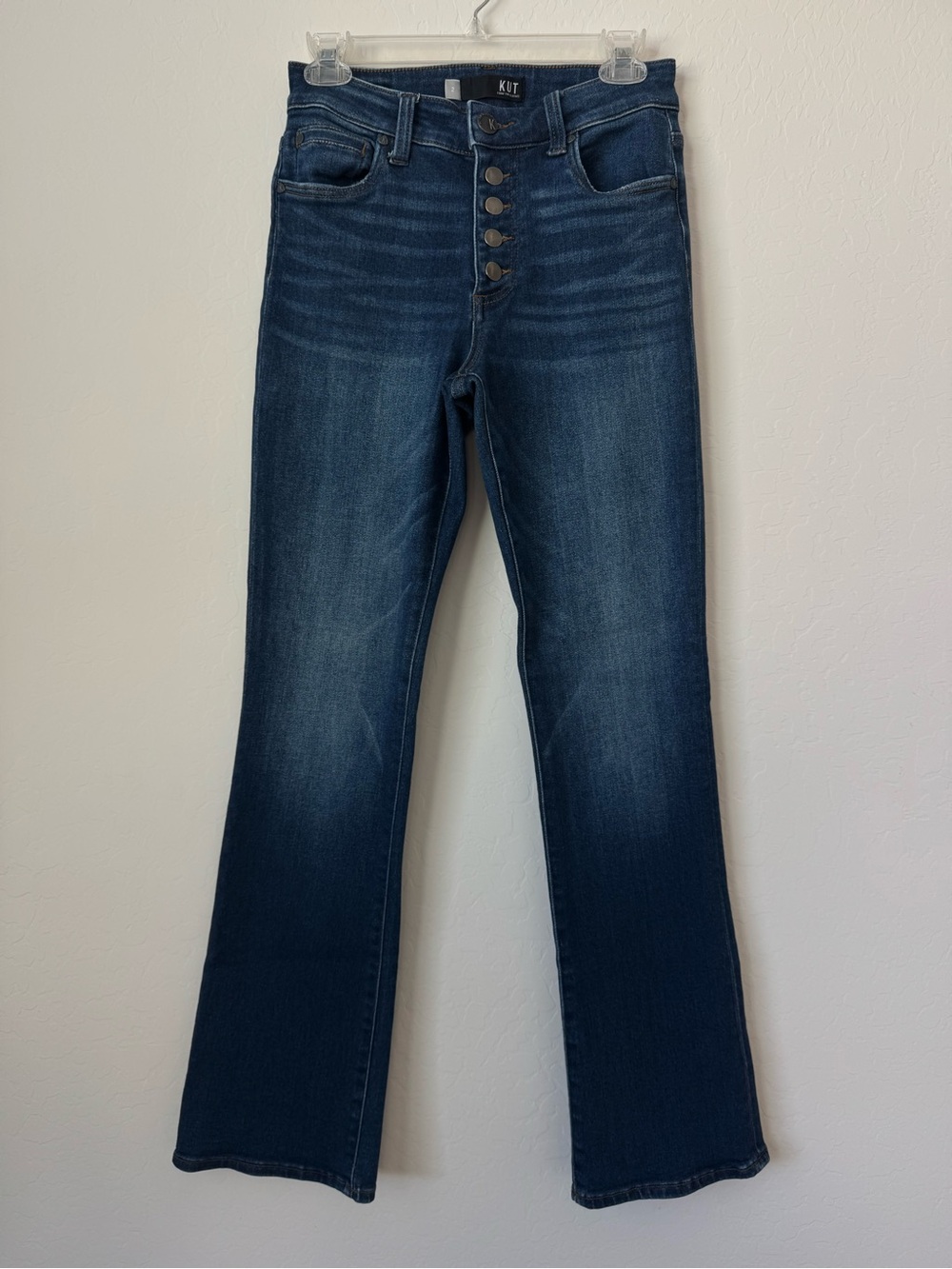 KUT FROM THE KLOTH Natalie High-Rise Bootcut Button-Fly Jeans Size 2